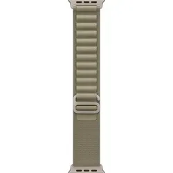 Apple Watch Alpine Loop grün S für Apple Watch Ultra 2 - Uhrenarmband aus strapazierfähigem Polyester und Titanium, perfekt für sportliche Aktivitäten und Outdoor-Abenteuer.