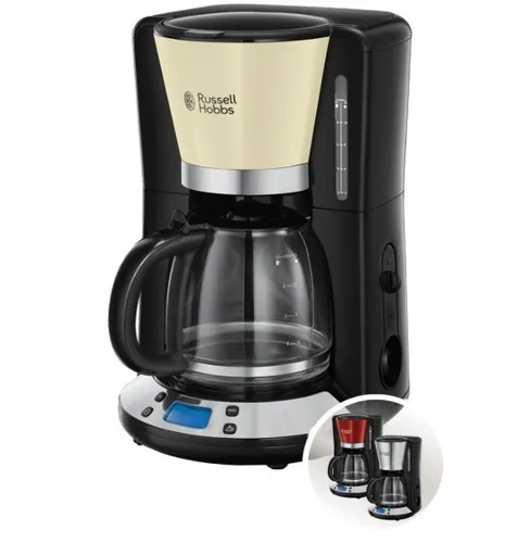 Russell Hobbs Kaffeemaschine 24033-56 - Digitaler Timer, WhirlTech-Brühtechnologie für optimales Aroma, 10 Tassen, 1100W, edles Edelstahl-Design