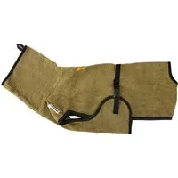 Rudelkönig Hundebademantel - Saugstarker Baumwoll-Bademantel für kleine Hunde - Dusch- & Badezubehör für Hunde, aus 100% Baumwolle, trocknet schnell und schützt vor Kälte für höchsten Kuschelkomfort.