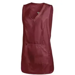 Überwurfschürze Damen bordeaux 08/641/21, Größe II - Arbeits- & Schutzkleidung, stilvolle bordeauxfarbene Überwurfschürze in Größe II, ideal für Gastronomie und Pflege.