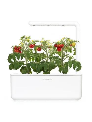 Click and Grow Growbox, Smart Garden für Indoor Kräutergarten - Hydroponisches Anzuchtsystem mit Selbstbewässerung und LED Grow Lampe für ganzjähriges Pflanzenwachstum – ideal für Anfänger und erfahrene Gärtner.