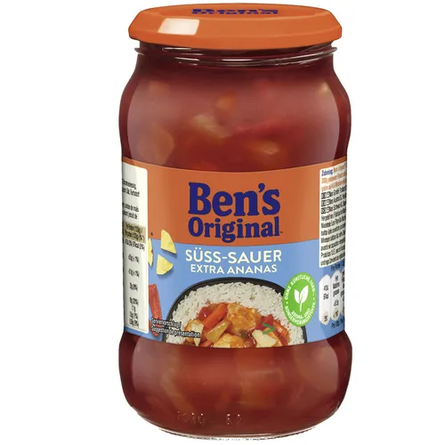Ben's Original Sauce Süß-Sauer Extra Ananas 400g Glas