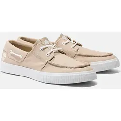 Sneaker TIMBERLAND "MYLO BAY LOW LACE UP SNEAKER", Gr. 47,5 (13), beige (lt bei texti), Textil, sportlich, Schuhe