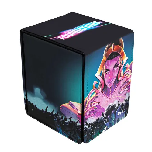 Ultra Pro Alcove Flip Box - Foundations #38633 - TCG Deck-Box für Pokémon, bietet sicheren Schutz und stilvolle Aufbewahrung für deine Karten.
