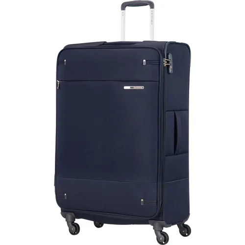 Samsonite Base Boost - Erweiterbarer Spinner L Koffer, 78 cm, Blau - Koffer mit TSA-Schloss für sicheres Reisen, erweiterbar für zusätzlichen Stauraum, ideal für lange Reisen oder Geschäftsreisen.