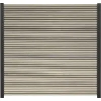 GartenLand Zaun Shadowline WPC Co-extrudiert 180x180 cm - Zaunelemente, besonders haltbar und pflegeleicht in stilvollem Amethystgrau, ideal für moderne Gärten.