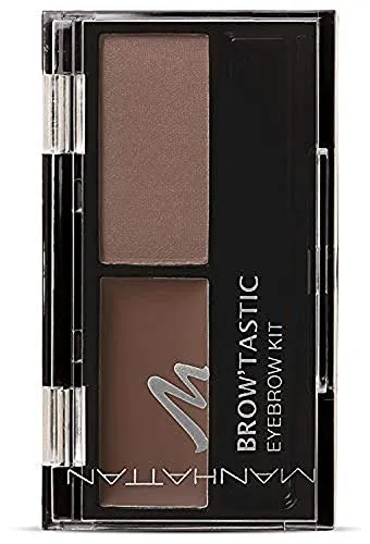 Manhattan Brow'Tastic Eyebrow Kit – Augenbrauen Wachs & Augenbrauenpuder im Eyebrow Set zum Fixieren & Färben – Farbe Blondy Brow 001 – 1 x 3g