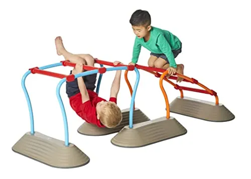 Gonge Mini Parkour Starter Set, 14-tlg. - Rennbahnen, Parkhäuser & Zubehör - Fördert motorische Fähigkeiten und Kreativität, ideal für drinnen und draußen, leicht zu kombinieren und platzsparend verstaut.