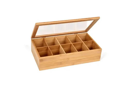 GRÄWE Teebox GRÄWE Teebox aus BAMBUS 10 Fächer, Bambus