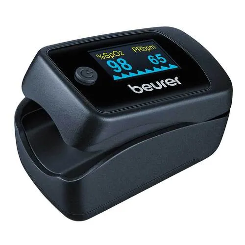 Beurer PO45 Pulsoximeter - präzise Sauerstoffmessung, ideal für Zuhause und unterwegs