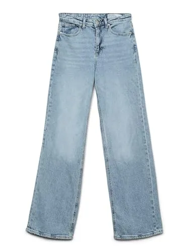 VERO MODA Straight Fit Jeans VMTESSA - Hochwertige Damenjeans im Straight Fit mit Stone Washed Finish, ideal für lässige Looks und hohen Tragekomfort.