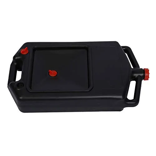 WilTec Ölauffangwanne 8l - Kunststoff Ölwechselkanister - Praktische Ölauffangwanne mit 8 Litern Fassungsvermögen, ideal für sicheres Ablassen von Altöl. Maße: 59 x 33 x 10,5 cm, leicht und robust aus Polyethylen.