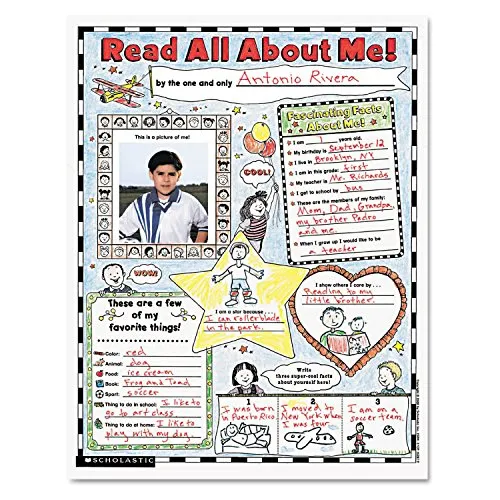 Instant Personal Poster Sets: Read All About Me! : 30 Big, Write-And-Read Learning Posters Ready for Kids to Personalize & Display With Pride!