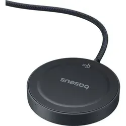 Baseus Wireless Magnetic Charging Pad Simple Mini4 Qi2 15W Schwarz - Handy Ladegeräte: Kabelloses 15W Ladepad mit starkem magnetischen Halt und verstellbarem 135° Standfuß für optimale Betrachtungswinkel.