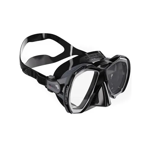 Mares Force-X Liquid Skin Tauchmaske, Taucherbrille (Schwarz)