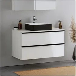 Duravit Waschbecken DuraMaui, 50x36x12,5 cm, aus Mineralguss – Farbe wählbar schwarz