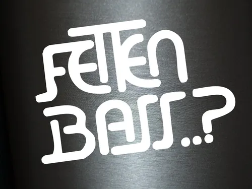 Plott Aufkleber Fetten Bass? Sticker Autoaufkleber Shocker Tuning Fun Gag