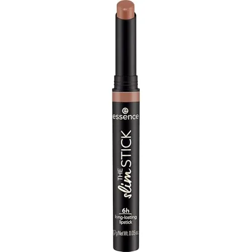 essence THE slim STICK, Lippenstift, Nr. 101, Nude, langanhaltend, pflegend, Expressergebnis, farbintensiv, matt, vegan, ohne Parfüm, ohne Alkohol, ohne Parabene, 1er Pack (1.7g)