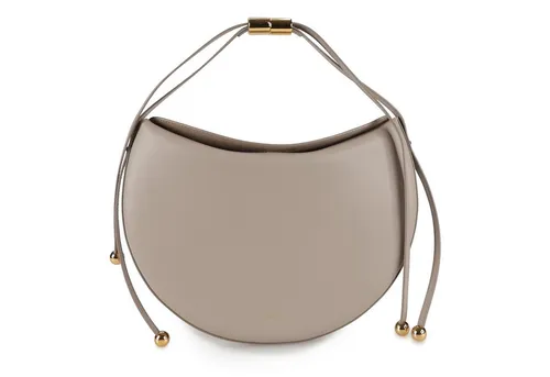 Furla Moonstone M Schultertasche (Linen) – Elegante Sattelform - Die Furla Moonstone M Schultertasche aus hochwertigem Kalbsleder vereint stilvolles Design und praktischen Nutzen. Verstellbarer Schulterriemen und sicherer Magnetverschluss bieten Komfort und Funktionalität für jeden Anlass.