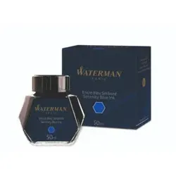 Waterman Füllertinte Serenity Blue - 50 ml Tintenflacon, hochwertige Tinte für erstklassige Schreibergebnisse und beruhigende Gedanken