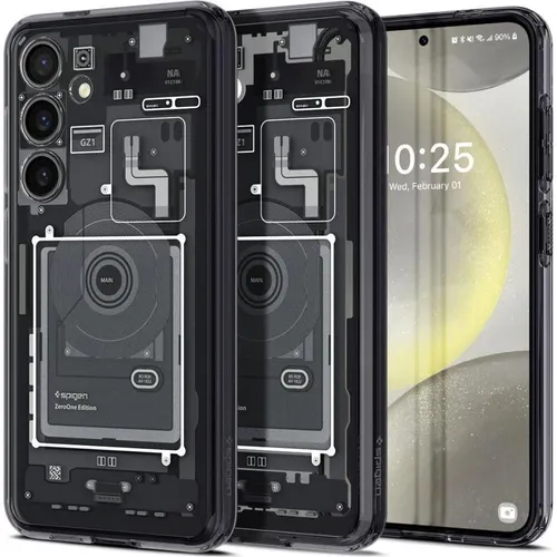 Spigen Ultra Hybrid Zero One Hülle für Samsung Galaxy S24 - Zero One - Standard Handyhüllen mit PC Platte und TPU-Rahmen für optimalen Schutz, inklusive Air Cushion Technologie für Display und Kamera.