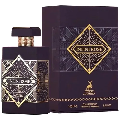 Maison Alhambra Infini Rose Eau De Parfum 100 ml - Eau de Parfum mit blumigen Noten, langanhaltender Duft für besondere Anlässe und den täglichen Gebrauch.