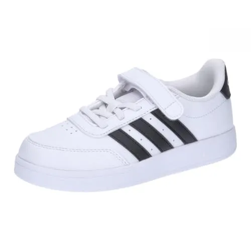 adidas BREAKNET 2.0 Kinder Tennisschuhe - Laufschuhe mit Schnürung, Obermaterial aus Textil und Synthetik sowie rutschfester Gummi-Außensohle für optimalen Halt und Komfort.
