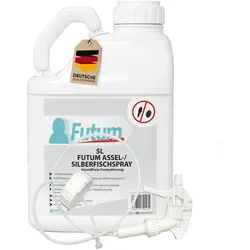 FUTUM 5L Silberfischspray / Asselspray bekämpft Insekten, Eier, Larven ohne Biozide auf Wasserbasis,  Sofortwirkung ohne Flecken  + 5L Sprüher