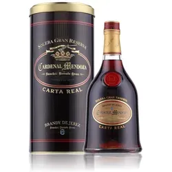 Cardenal Mendoza Carta Real Brandy 40% Vol. 0,7l - edler Brandy in stilvoller Geschenkbox, perfekt für besondere Anlässe