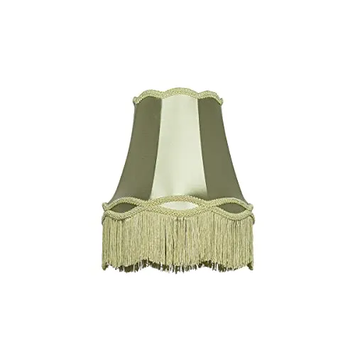 QAZQA Retro Textil Stofflampenschirm grün 30 cm - Oma - Lampen für Innenbeleuchtung, nicht dimmbar und im nostalgischen Retro-Stil in grün-blau, ideal für eine gemütliche Wohnatmosphäre.