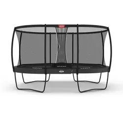 BERG Grand Champion Regular 470 Grey mit Safety Net Deluxe - Trampolin für beeindruckende Sprünge, ausgestattet mit TwinSpring-Federn und AirFlow Pro-Sprungtuch für maximalen Komfort und Sicherheit. Ideal für Garten und Freizeit!