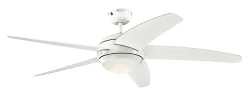 Bendan LED Deckenventilator 132 cm - Stylischer Ventilator mit Fernbedienung, ideal für Räume bis 36 qm; dimmbare LED-Leuchte im Opalmilchglas sorgt für angenehme Beleuchtung und einfache Bedienung.