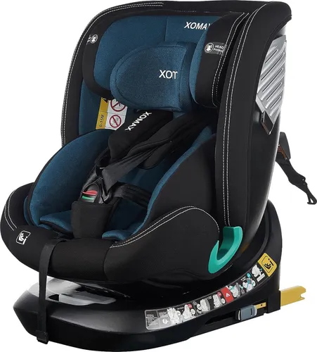 XOMAX Kindersitz drehbar 360° - mitwachsend und sicher für 0-36 kg - Kindersitz der Gruppe 0+/1/2/3 mit 360° Drehfunktion und ISOFIX. Ideal für Kinder von 0-12 Jahren, mit abnehmbarem, waschbarem Bezug und verstellbarer Kopfstütze für maximalen Komfort.