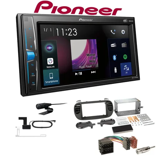 Pioneer Multimedia Autoradio DAB+ für Fiat 500 ab 2007 - Autoradio mit Bluetooth und DAB+, ideal für Fiat 500 ab 2007. Genießen Sie digitale Radiosender und Musikstreaming über Spotify auf dem Touchscreen.