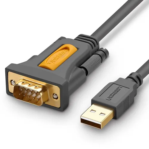 Ugreen USB 2.0 to RS-232 COM Port DB9 (M) Adapter Cable Gray 2m