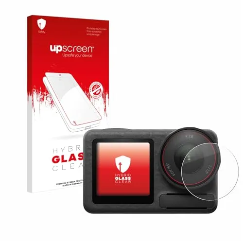 upscreen Schutzglas für DJI Osmo Action 5 Pro (Linse) Schutzfolie, Glas-Folie [Klar, 9H Panzerschutz, Anti-Fingerprint]