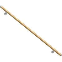 Dolle Handlauf-Komplettset 150 cm Buche lackiert - Handlauf-Komplettset für Treppen und Wohnräume, aus FSC®-zertifizierter Buche, bietet zusätzliche Sicherheit und Halt. Ideal für Innenbereiche.