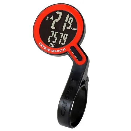 CatEye Quick CC-RS100W Velocomputer - Praktischer Velocomputer für präzise Navigation, mit großem Display und vielseitigen Funktionen für Radfahrer.