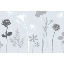d-c-fix Fensterfolie Blossom - Blickdicht und Selbsthaftend - Fensterfolien mit exklusivem Blumen-Muster, statisch selbsthaftend, nachhaltig und wiederverwendbar für stilvollen Sichtschutz und UV-Schutz.