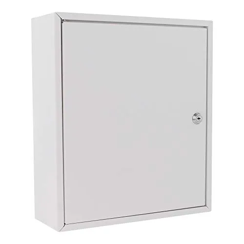 Profirst Medizinschrank PM1 - Medikamentenschrank mit Zylinderschloss - Bad-Hängeschrank aus robustem Stahlblech, ideal für die sichere Aufbewahrung von Medikamenten. Inklusive 2 Schlüssel und Wandmontage für platzsparende Nutzung.