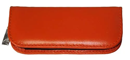 Reiseapotheke Leer 20er Orange echtes Leder