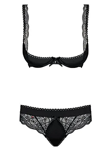 DREAMLOVE Schwarz Damen Unterwäsche Obsessive Women's Lingerie Set S/M (1er Pack)