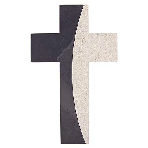 Fritz Cox® Steinkreuz, hochwertige Handarbeit, in Deutschland gefertigt, modernes Wandkreuz aus Stein (320024)