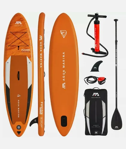 AQUA MARINA FUSION SUP Board – Aufblasbares Stand Up Paddle Surfboard 330x81 - Kategorie: Boards. Leichtes, aufblasbares SUP-Board mit einer Tragkraft von 150 kg – ideal für Anfänger und Fortgeschrittene auf dem Wasser.