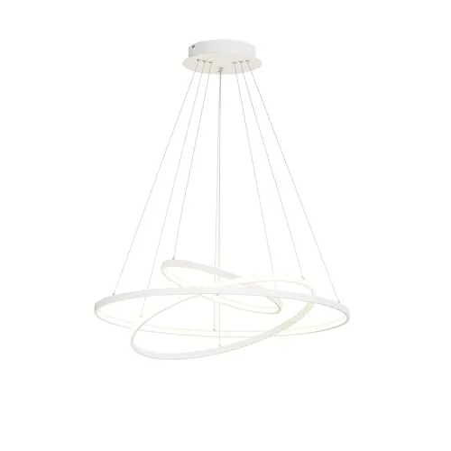 Lucande LED Pendelleuchte modern dimmbar - Moderne Pendelleuchte für Esstisch und Wohnzimmer, 4-stufig dimmbar für individuelles Ambiente, 2.300 Lumen bei nur 53W Verbrauch, warmweißes Licht (3.000K) für gemütliche Atmosphäre.