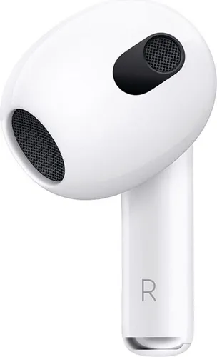 Original Apple AirPods 3. Generation Rechts A2564/A2565 - Kabelloser Kopfhörer in Weiß, ideal für Musikliebhaber und unterwegs, mit integriertem Mikrofon und Bluetooth-Konnektivität für müheloses Hören.