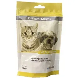 Feligum Struvit Kaudrops für Katzen und kleine Hunde 160 g - Tiergesundheit: Unterstützt die Harnwegsgesundheit Ihrer Haustiere mit schmackhaften Kaudrops für Katzen und kleine Hunde.