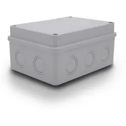 ARLI Abzweigdose 150x110x70 mm IP54 Feuchtraumdose Aufputz Elektro Verteilerdose ABS grau Innen Außen wetterfest