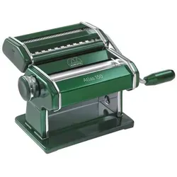 Marcato Atlas 150 Nudelmaschine grün - Nudelmaschinen für die perfekte Pasta: Hergestellt aus robustem Chromstahl, ideal für Lasagne, Fettuccine und Tagliolini. Einfache Handhabung dank ergonomischer Kurbel und gut sichtbaren Reglern.