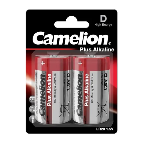 2x Mono D MN1300 LR20 Batterien CAMELION PLUS Alkaline im Blisterpack